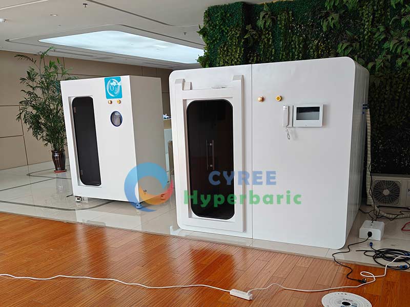 Camera di ossigeno iperbarica rigida commerciale da 2 persone per salone di bellezza