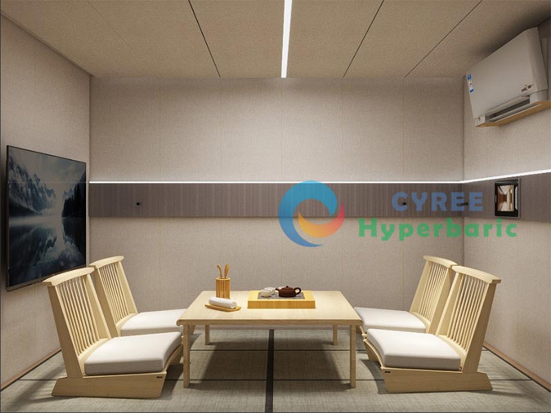 Cabina di ossigeno iperbarico per 6 persone per casa di riposo