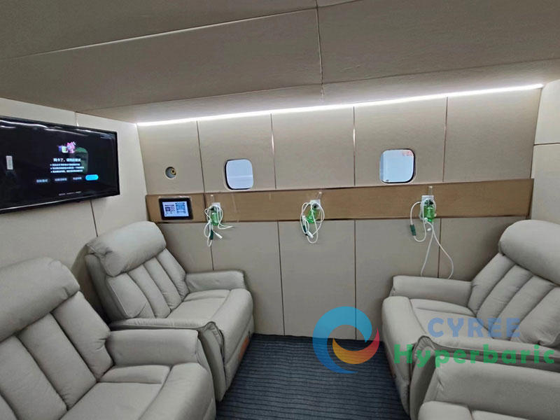 Cabina di ossigeno iperbarico per 6 persone per casa di riposo
